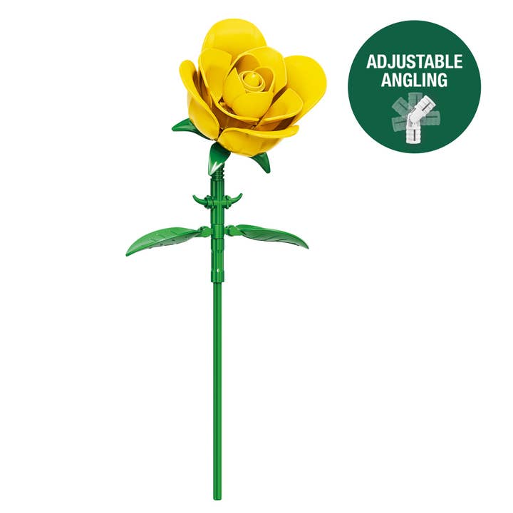 Brickcraft - Wholesale Building Set - Kids - Yellow Rose Botanical Flower Building Kit5