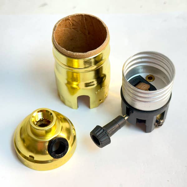 Lamp Component - 3 Screw Side Socket for wholesale by CTW Home Collection