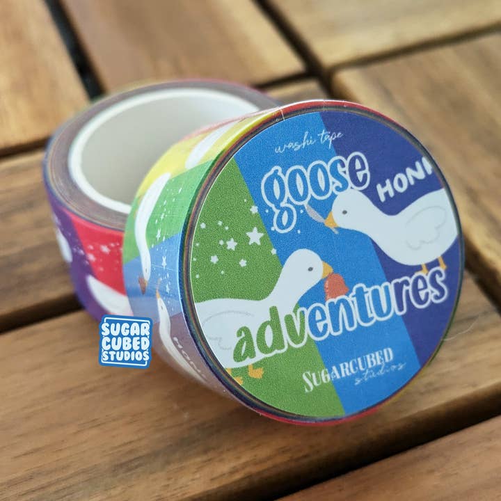 Goose Adventures, Washi Tape for wholesale by Sugar Cubed Studios