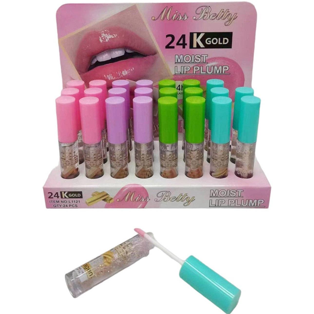 DIVERSE Miss Betty Gold i Läppglans LC1121 (24ST) för wholesale på Faire3