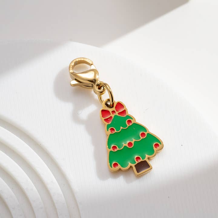 COSMOS - Wholesale Individual charm/pendant - Set of 10 cute and festive stainless steel pendants10