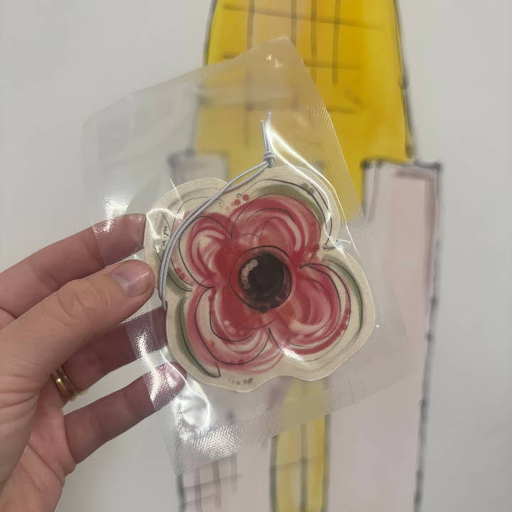 Made by Leah – wholesale Car Freshener - Women’s – Poppy Remembrance Air Freshener 1