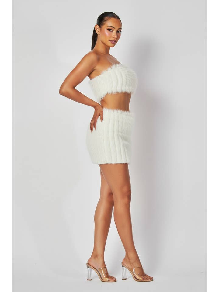 5besties inc – wholesale Top & skirt set – Women's – FAUX FUR 2 PIECE SET8