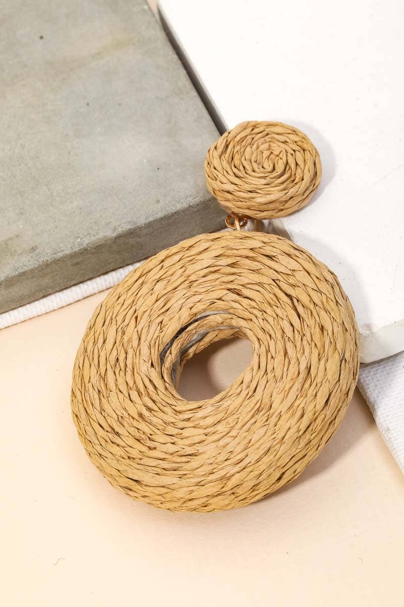 Anarchy Street - Wholesale Dangle Earrings - Woven Post Circle Dangle Earrings1