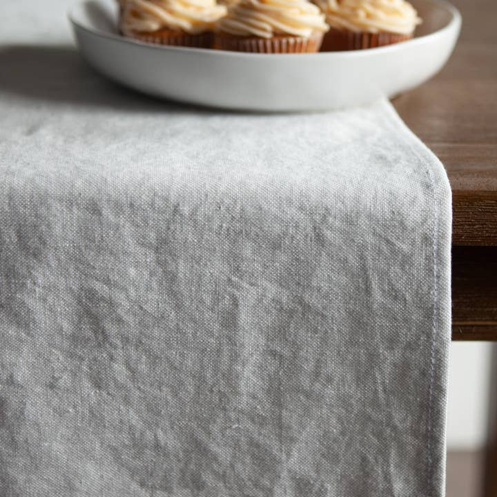 Linen Way Inc. - Wholesale Table Runner - Maison Solid Linen Runner - Available in 2 Colors2