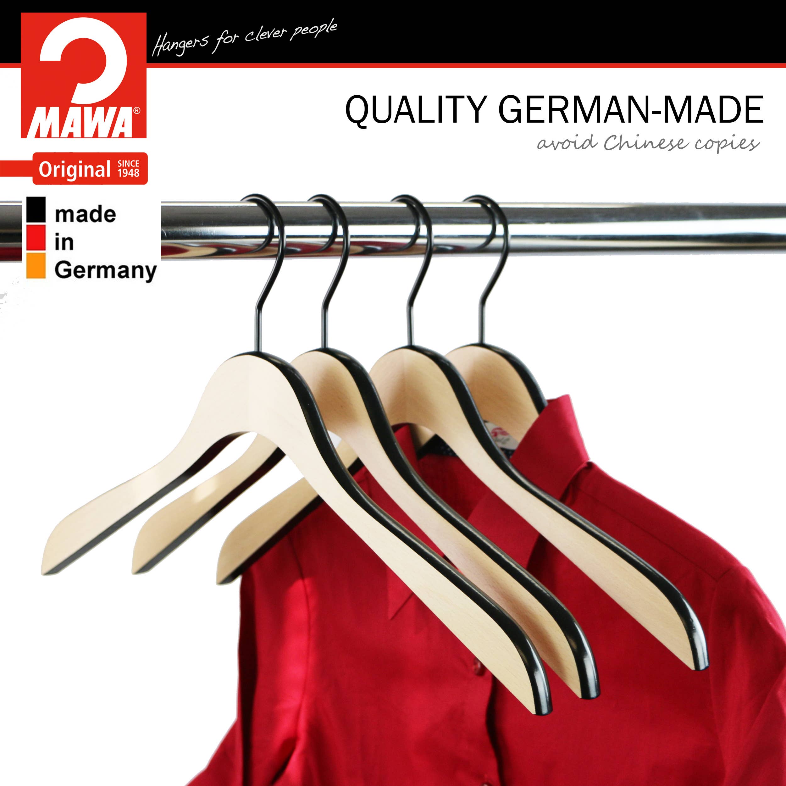 Reston Lloyd - Wholesale Clothes Hangers - LOFT Series Wooden Hangers  (4 Styles)1