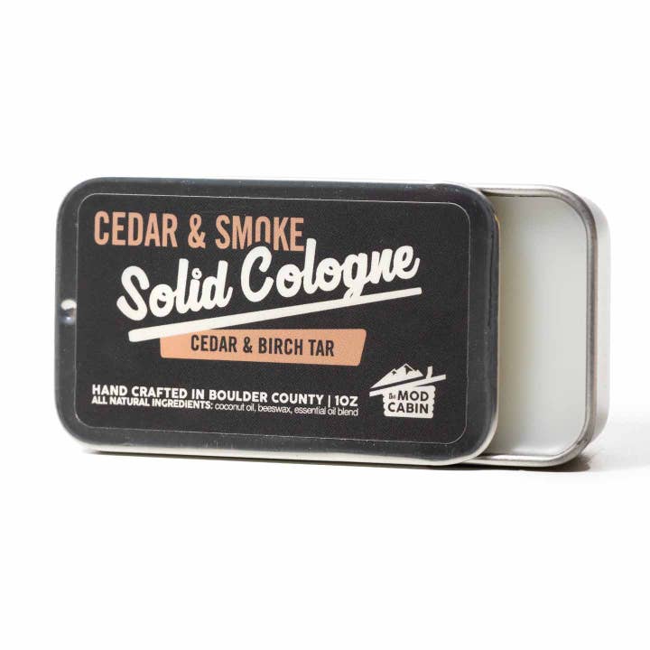 Cedar and Smoke Solid Cologne for wholesale by The Mod Cabin