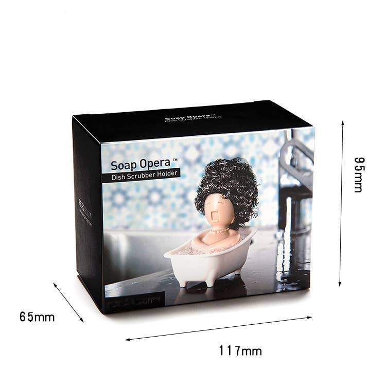 HanNicara - Wholesale Schoonmaaksponsjes - Schuurspons met opbergrek voor afvoer M25W2073