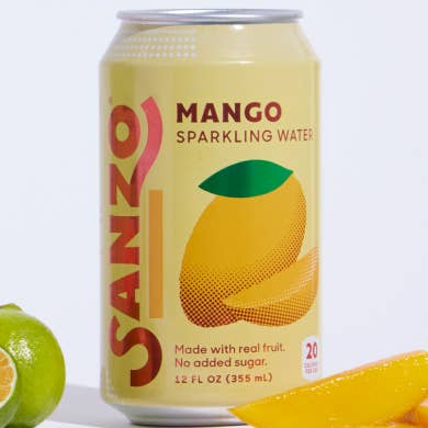 Sanzo - Wholesale Sparkling Water - Mango (Alphonso) | 12-pack