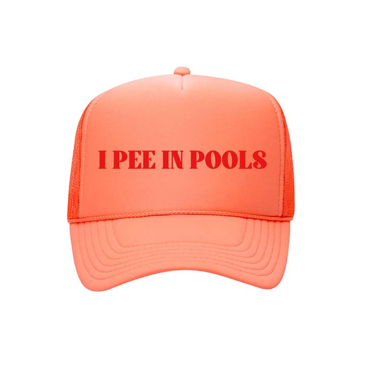 I Pee in Pools - Foam Front Trucker Hat for wholesale by Calm Down Caren