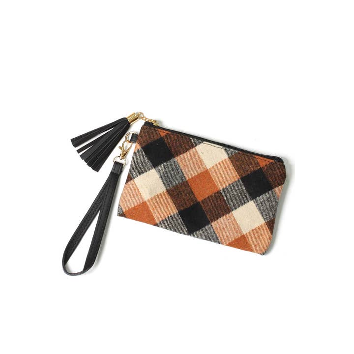Hana - Wholesale Pouch - Women's - Plaid Pattern Pouch Bag4