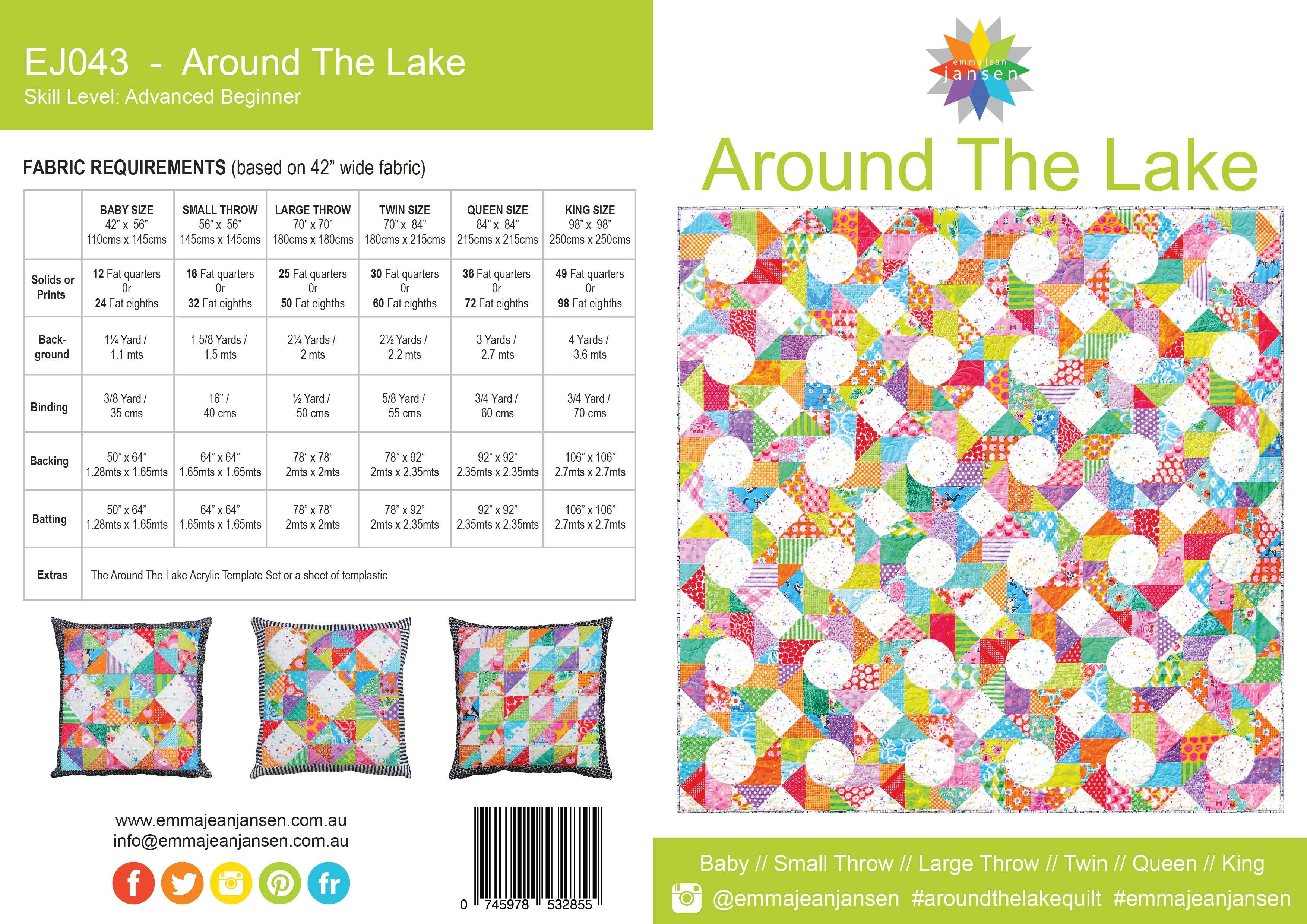emma jean jansen - Wholesale Craft Tool - • Wholesale - Around The Lake Quilt Pattern1