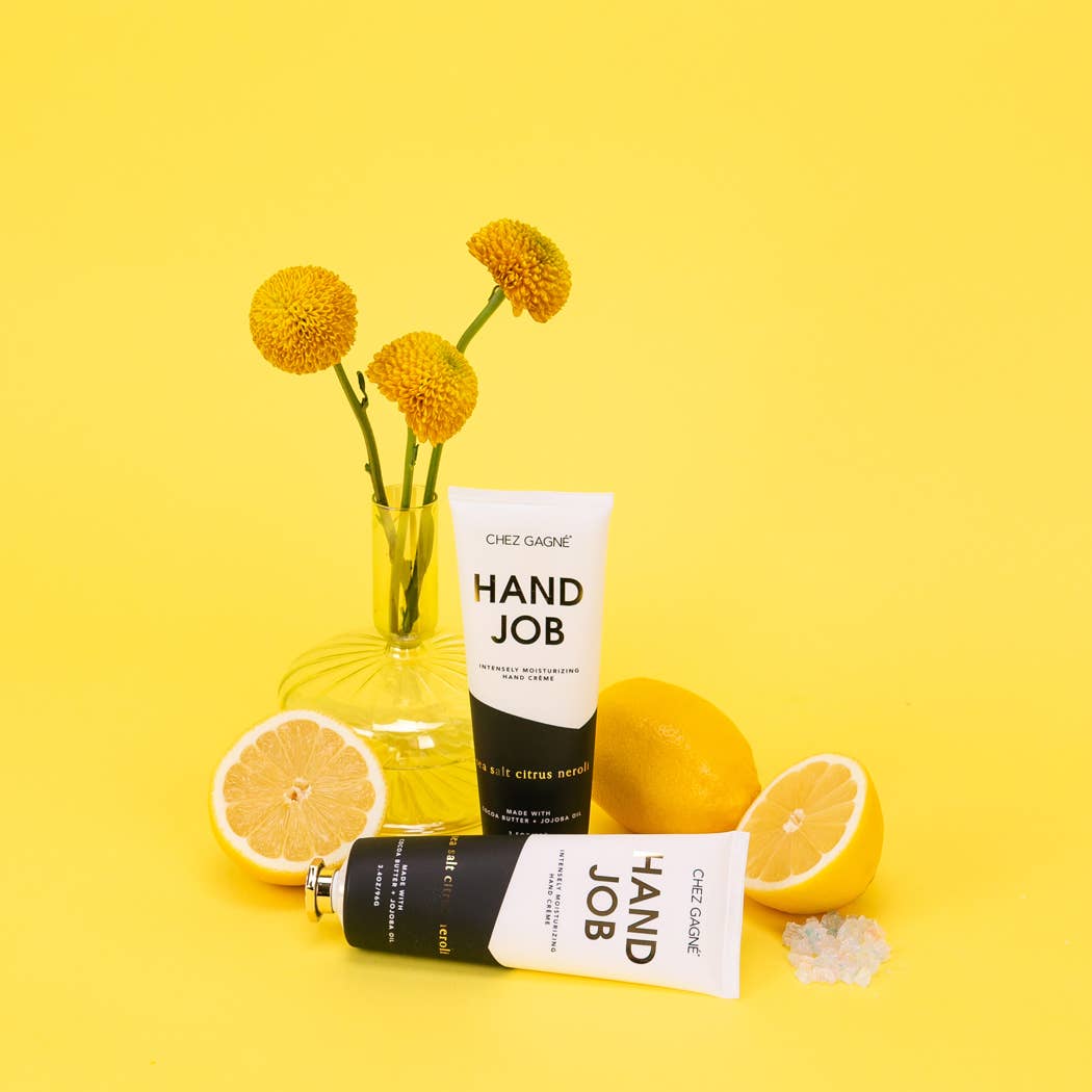 Chez Gagné - Wholesale Hand Cream/Lotion - Hand Job - Sea Salt, Citrus + Neroli - Clean + Vegan Hand Crème - 3.4oz12