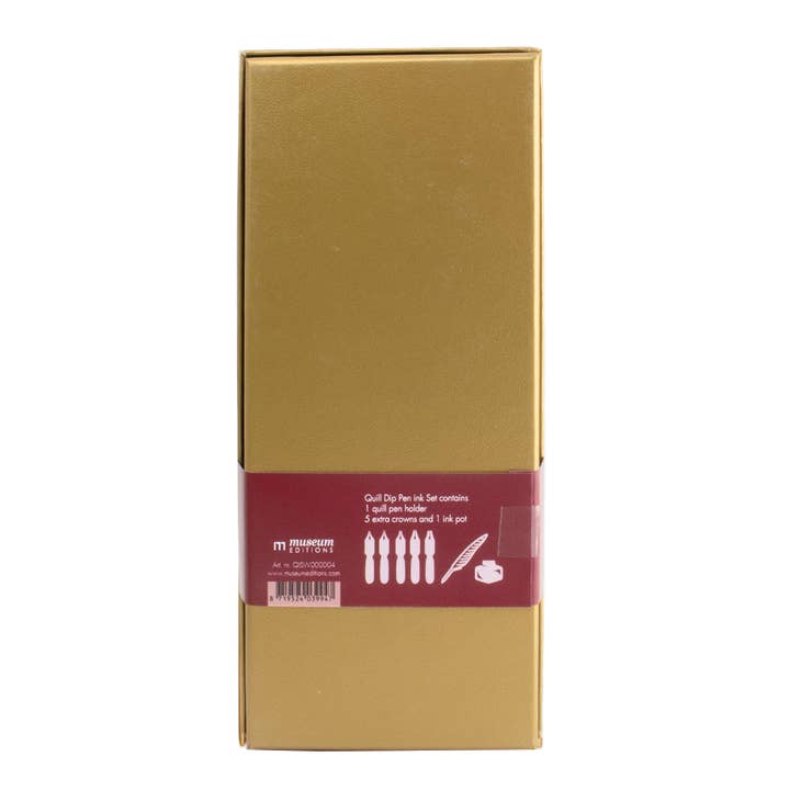 MUSEUM WEBSHOP – wholesale Pen – Calligraphy writing Set, light gold box with red pen4