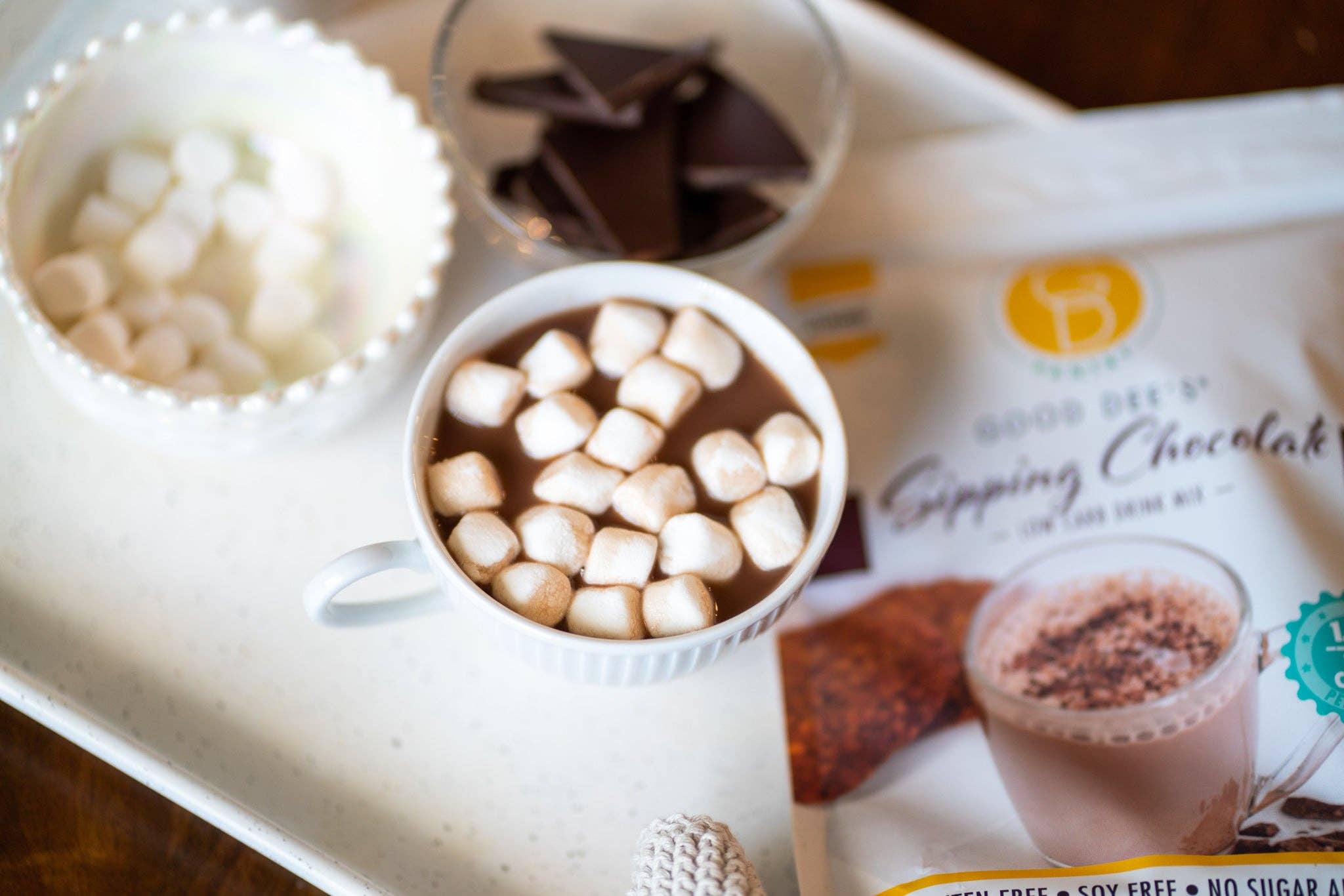 Good Dee's - Wholesale Hot cocoa mix/kit - Good Dee's Sipping Chocolate Low Carb Drink Mix - Vegan, No Sugar Added*, Soy Free and Gluten Free4