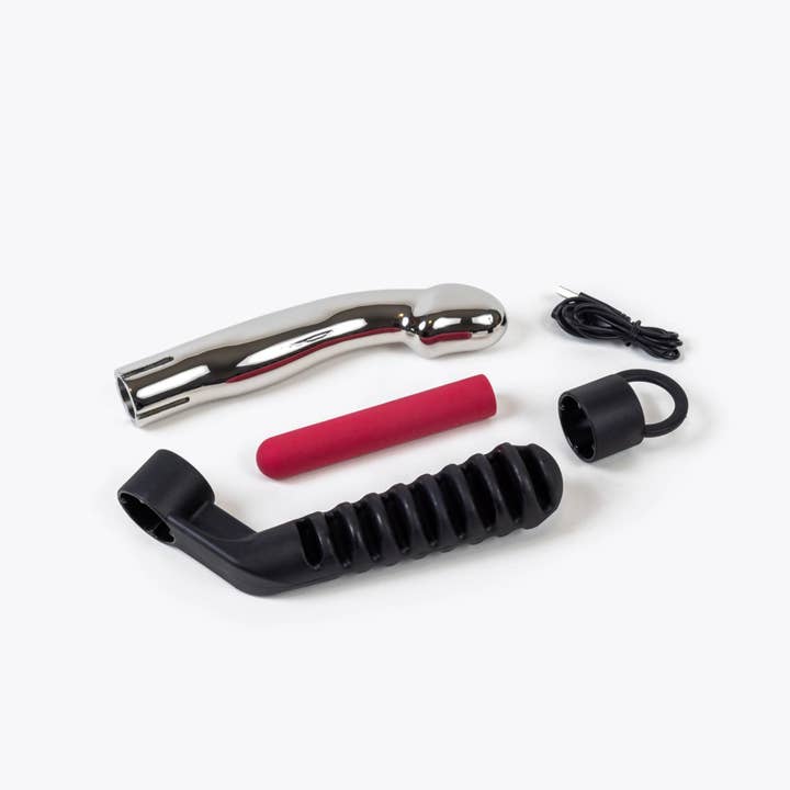 VELVET BRANDS - Wholesale Sex Toy - Capo Metal Dildo | Vibrating Stainless-Steel Dildo for Women8