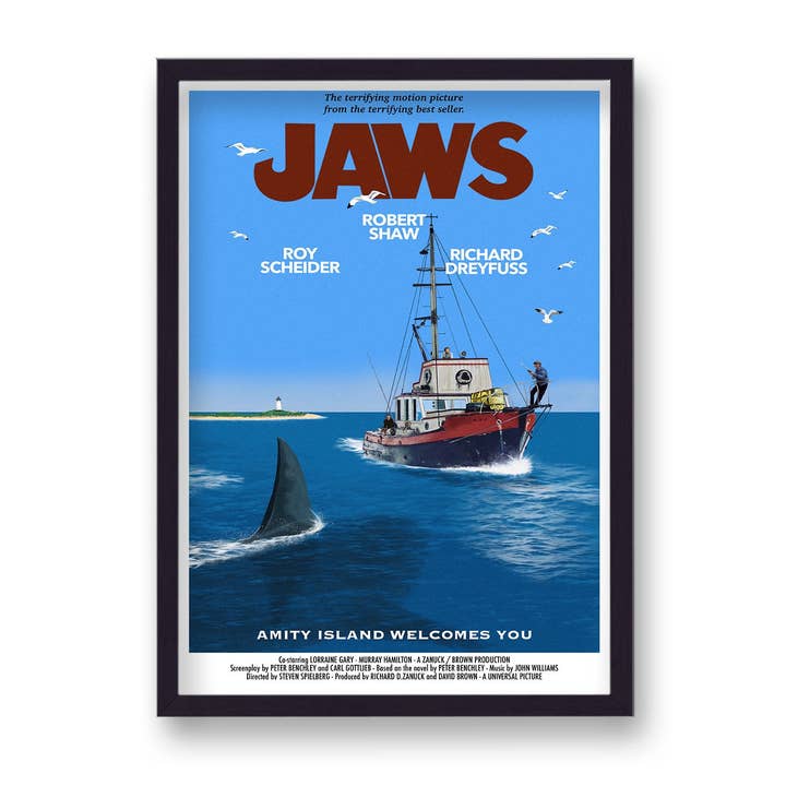 Jaws Reimagined Movie Print New 3 Quint Prepares To Shoot for wholesale by Gallery Print and Art