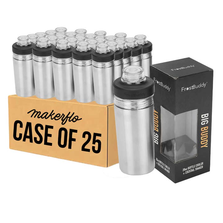 MakerFlo – wholesale Water bottle – FrostBuddy® Big Buddy 20oz Cooler & Shaker2
