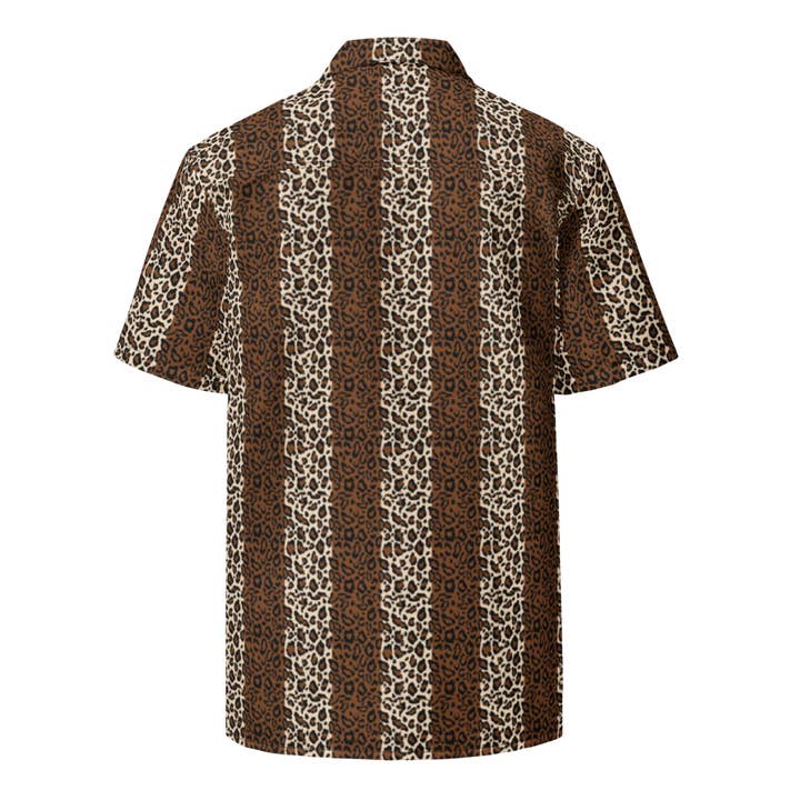 Black Leopard Print Button Down Shirt - MADE TO ORDER for wholesale on Faire