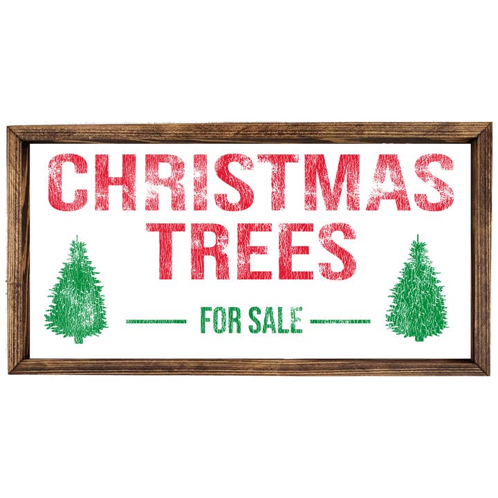 Christmas Trees Wood Sign for wholesale by Southern Mesa Trading Co.