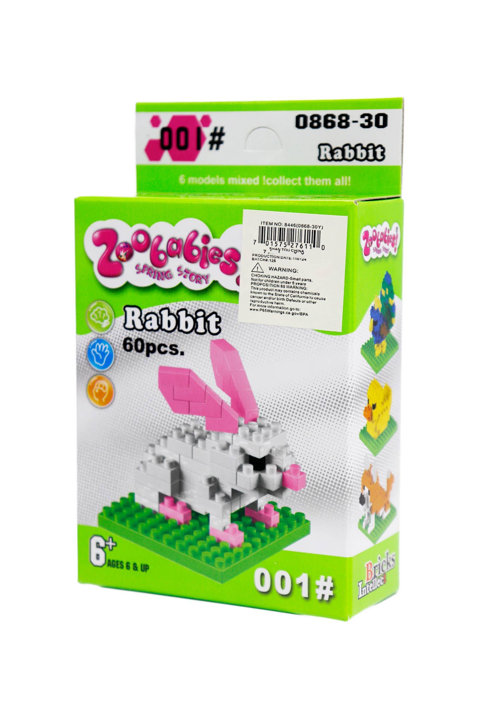 ASSORTEREDE Animal Pals DIY byggesæt med 12 mini byggeklodser for engroshandel på Faire7