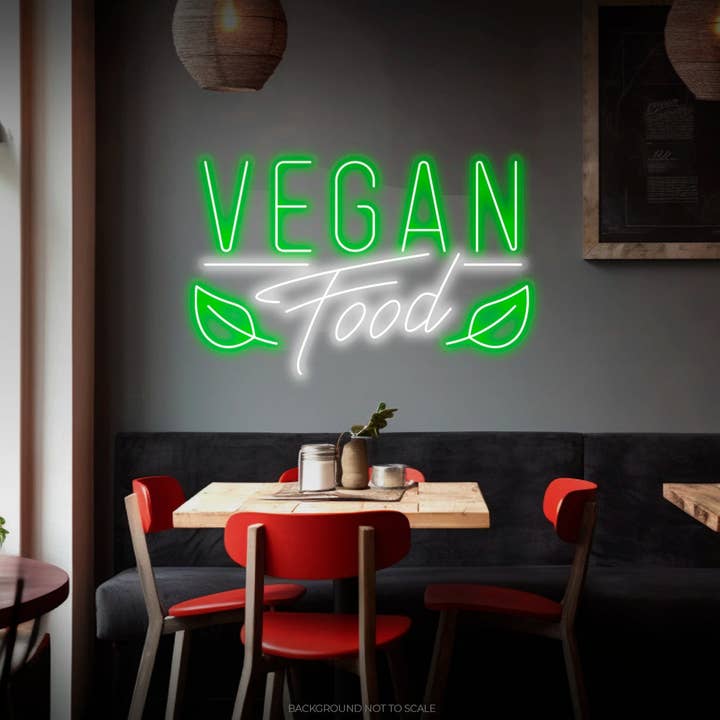 Veganes Essen Ledneon für den Großhandel von Helloneon