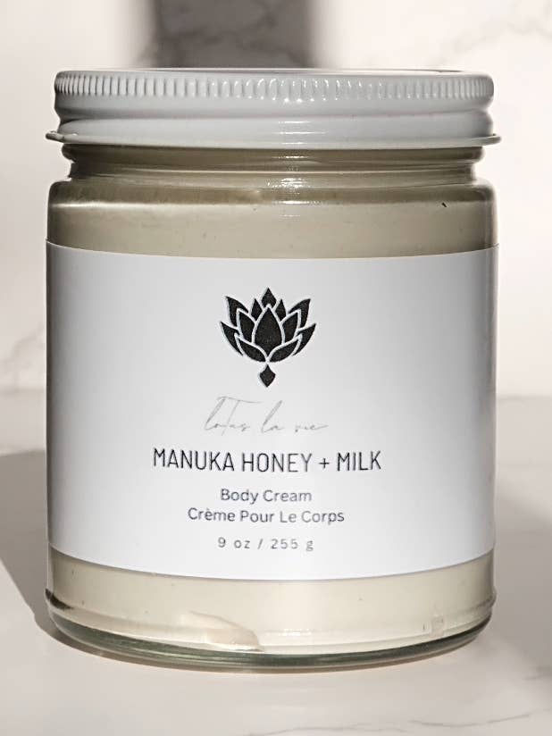 manuka honey + milk body cream for wholesale by Lotus La Vie