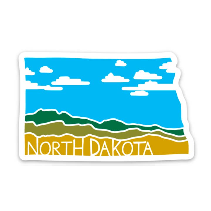 North Dakota Blue Skies - Aufkleber für den Großhandel von Kevin & Kaia