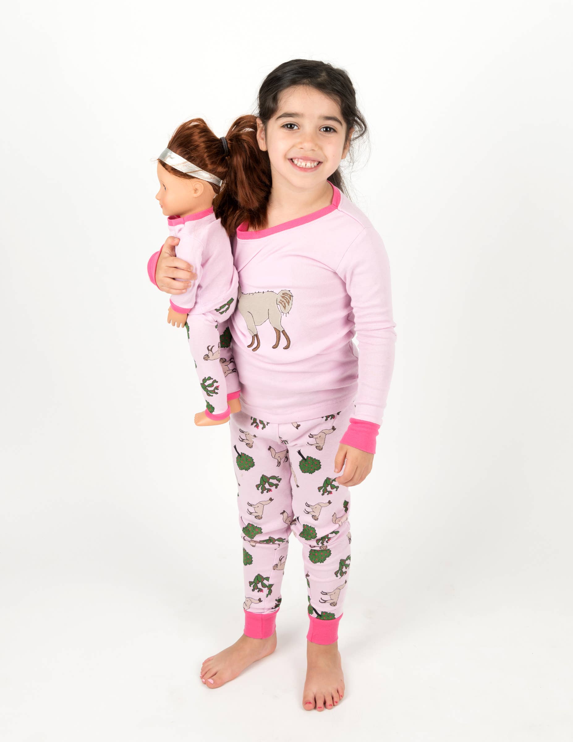 Leveret Pajamas - Wholesale Sleepwear Set - Kids - Kids Girl & Doll Cotton Pajamas33