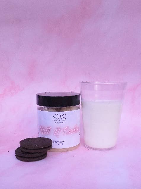 Milk N Cookies Body Scrub for wholesale by S.I.S Cosmetics