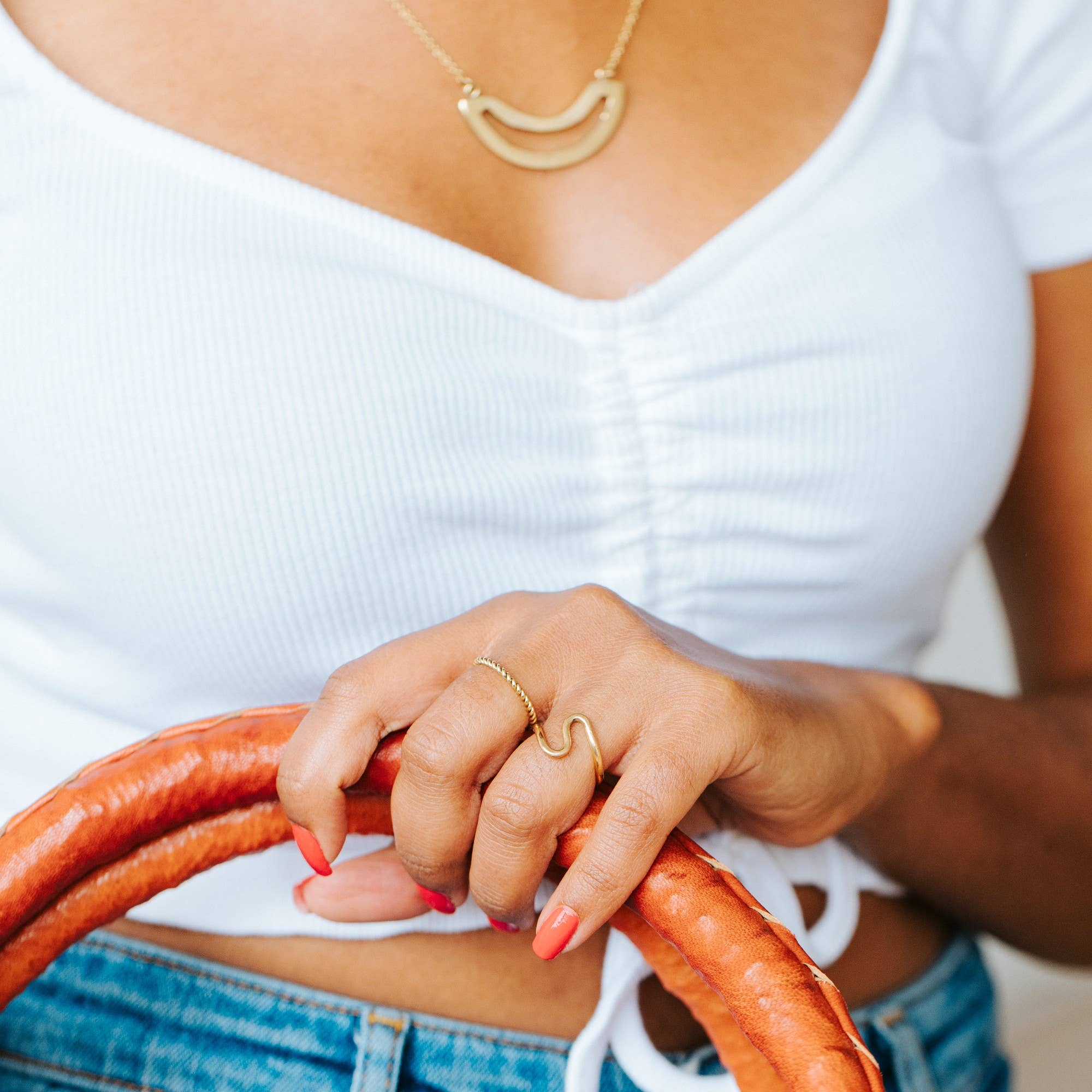 Amsha - Wholesale Band/Stacked Ring - Twine Ring1