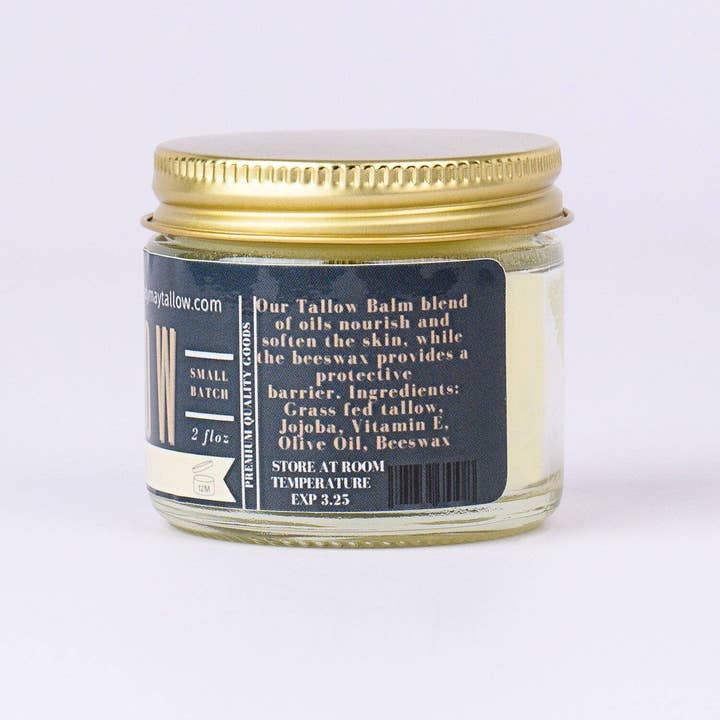 May's Market @ TLM - Wholesale Body Balm/Butter - Unscented Tallow Balm - All Natural Grass Fed Beef Tallow Moisturizer