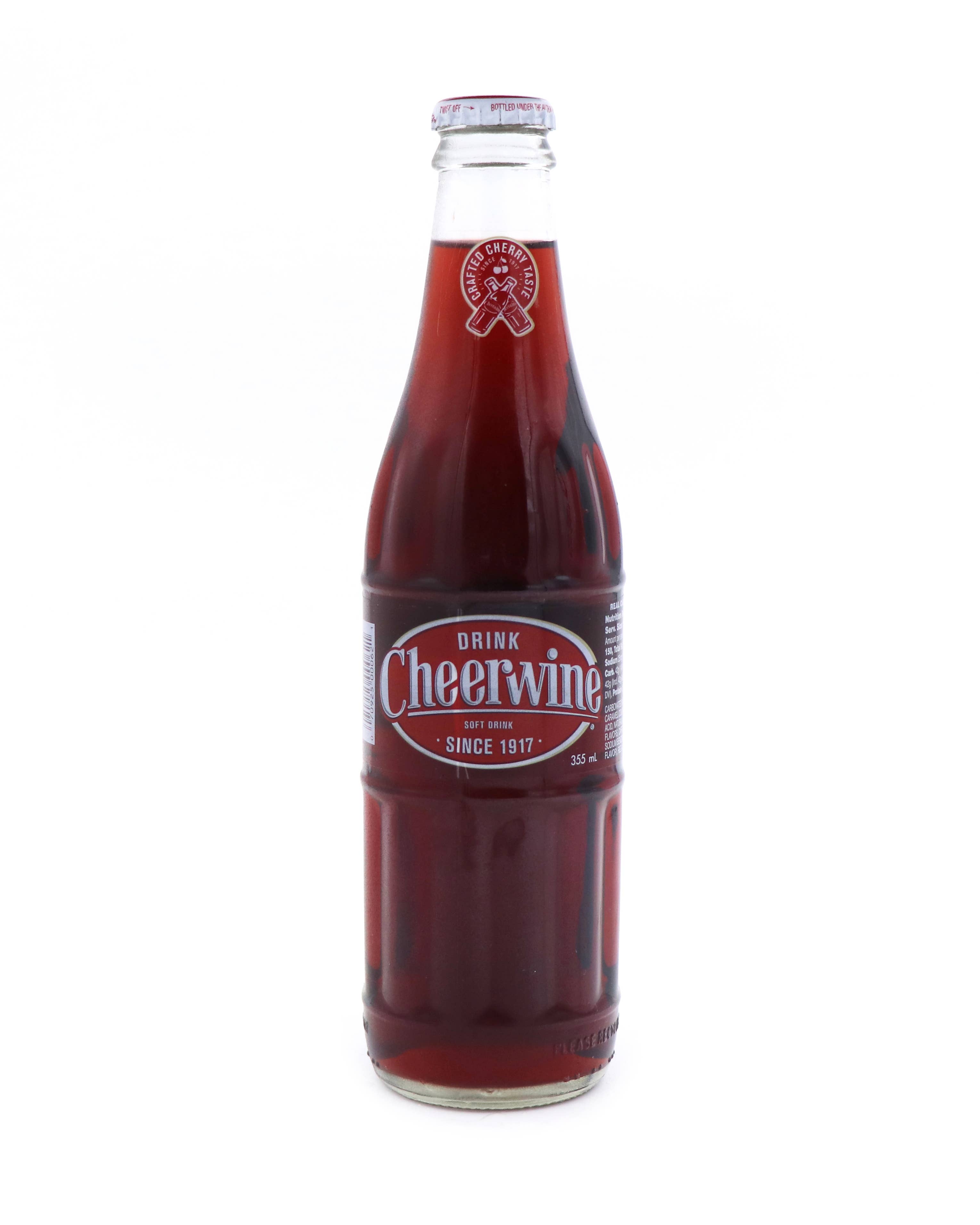 Grandpa Joe's Candy Shop – wholesale Soda/carbonated drink – Cheerwine, 12oz Glass Bottle 12ct