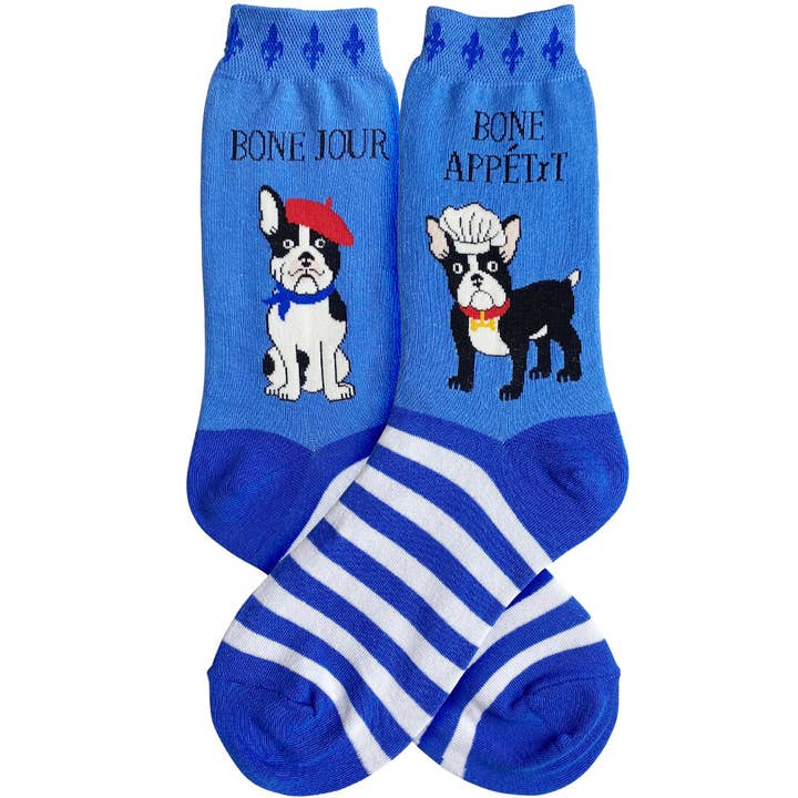 French Bulldog Women's Socks for wholesale by Foot Traffic Socks