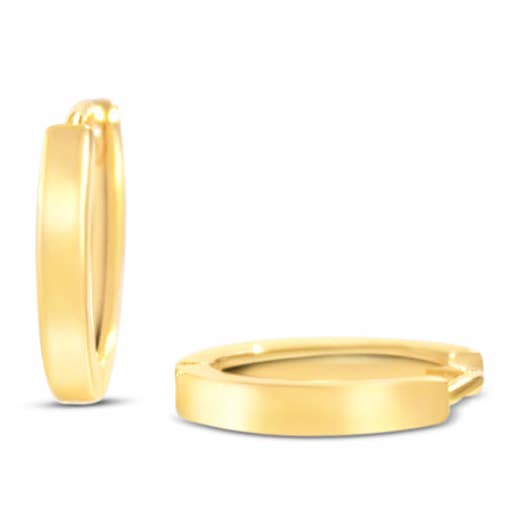 Créoles Shimmer Huggie pour la vente par Chloe + Lois