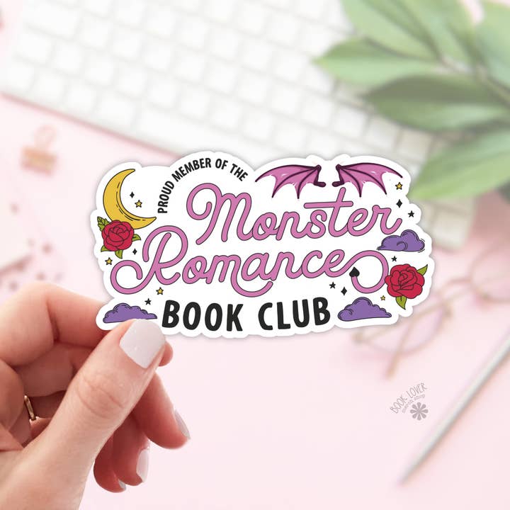 Proud Member of the Monster Romance Book Club Stickers for wholesale by Book Lover Merch Shop