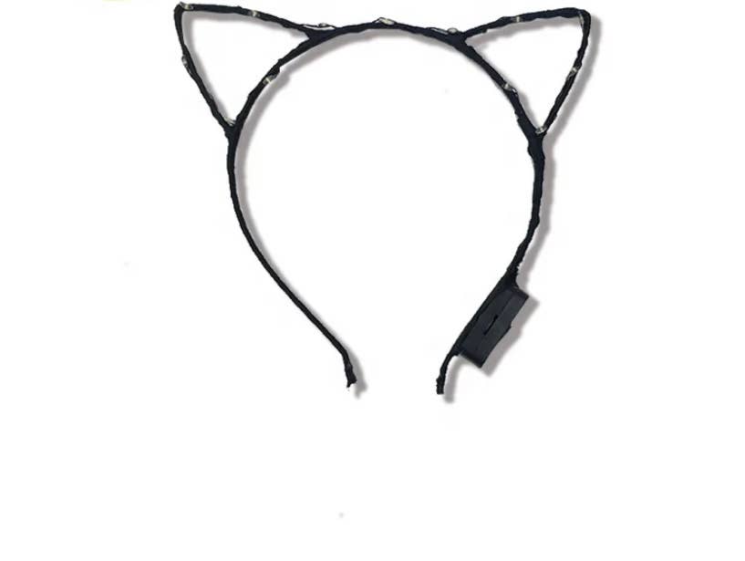SugarQuoteMeNot LLC - Wholesale Fashion Headband - Women's - Led Wire Cat Ear Headband0