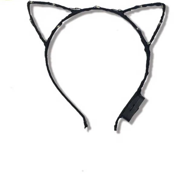 Led Wire Cat Ear Headband for wholesale by SugarQuoteMeNot LLC