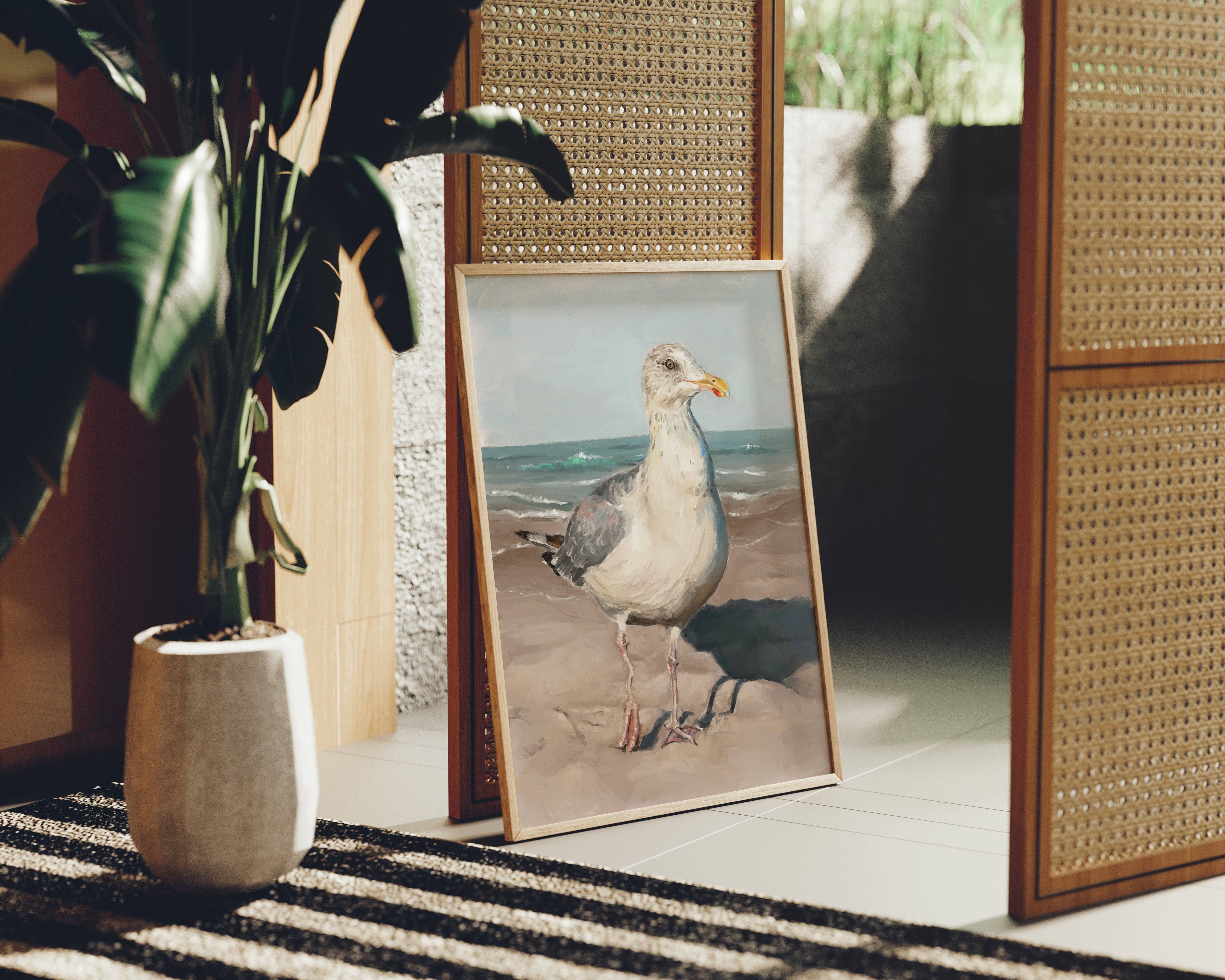 The Ugly Cat Studio - Wholesale Art Print - Seagull with Wobbly Leg Fine Art Print25