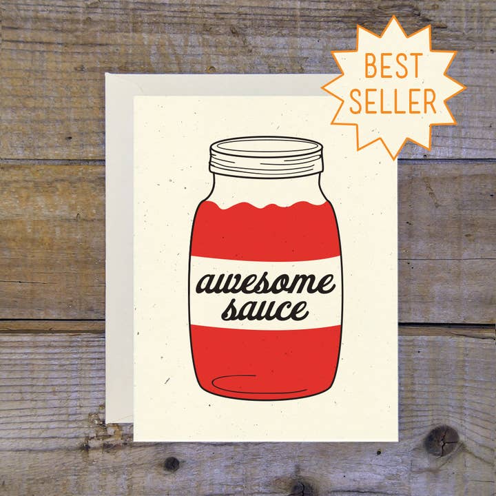 Awesome Sauce Card for wholesale by Troy Cloth & Paper