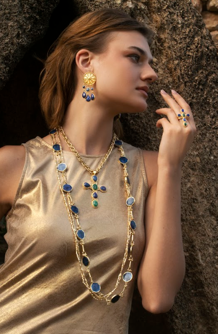 NIIKI PARIS – Engroshandel Ring med sten – Damesring NCR458LM med to halvædelsten1