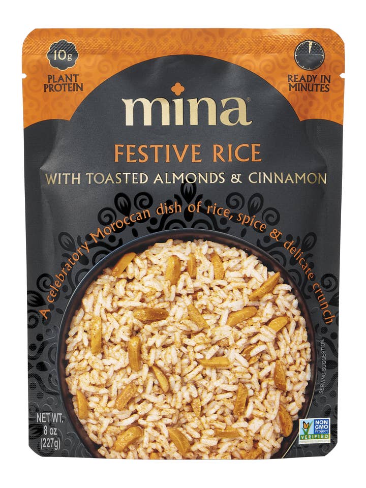 Festive Rice with Toasted Almonds & Cinnamon, 6 Pack for wholesale by Mina