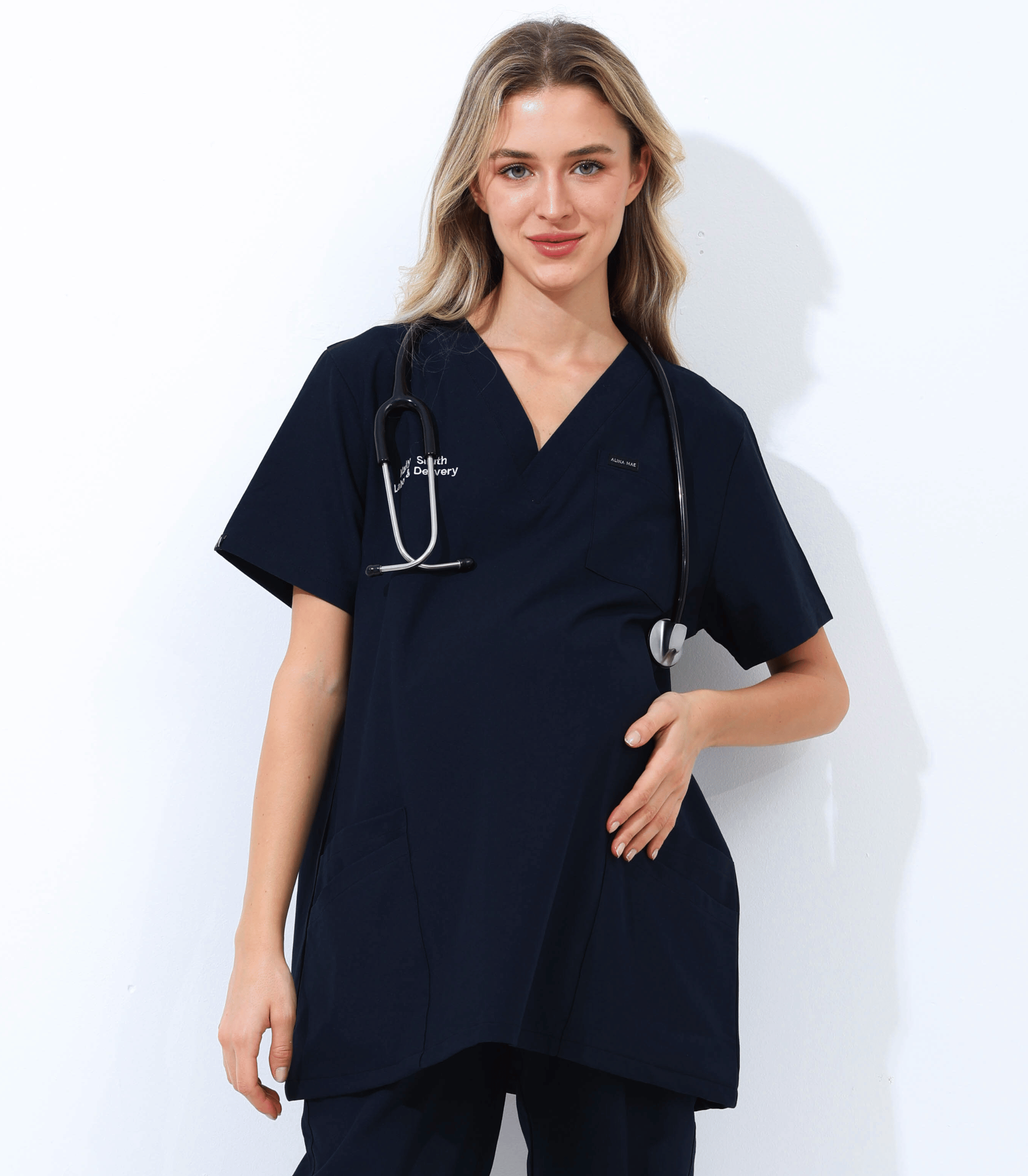 Alina Mae Maternity - Wholesale Healthcare Uniform - Women's - Maternity Scrubs Shirt for Pregnancy32