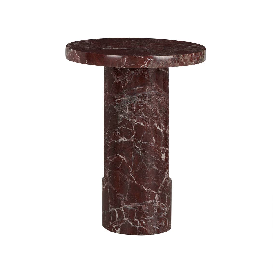 LOOMLAN - Wholesale Side Table - George Red Marble Side Table2