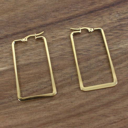 Aros de aro rectangulares E24122A para venta al por mayor de Pretty Persuasions