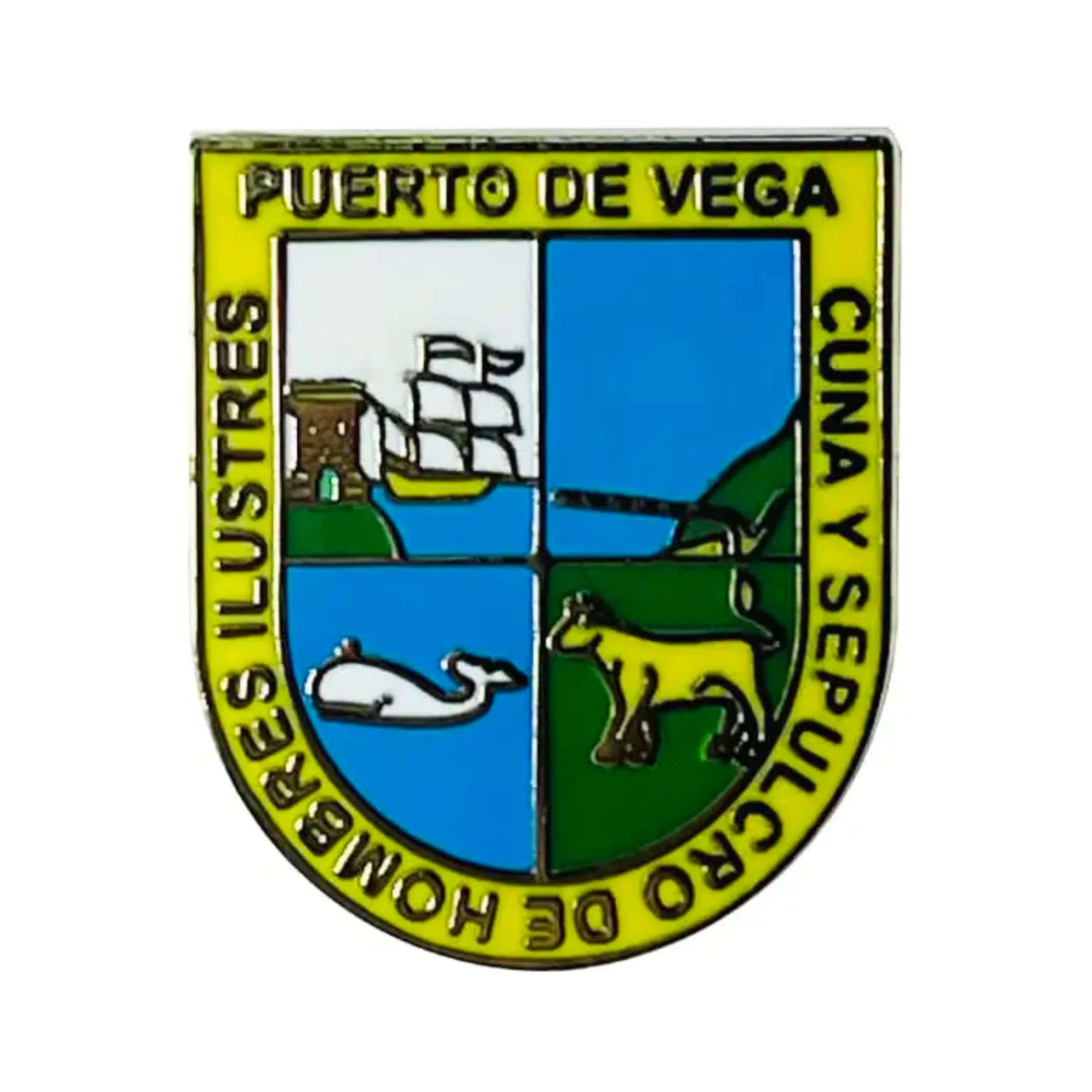 Astur Pins - Wholesale Lapel Pin/Button - Pin - Historic Shield Puerto de Vega - Asturias - Spain