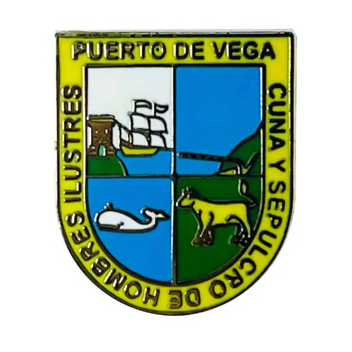 Astur Pins - Wholesale Lapel Pin/Button - Pin - Historic Shield Puerto de Vega - Asturias - Spain0