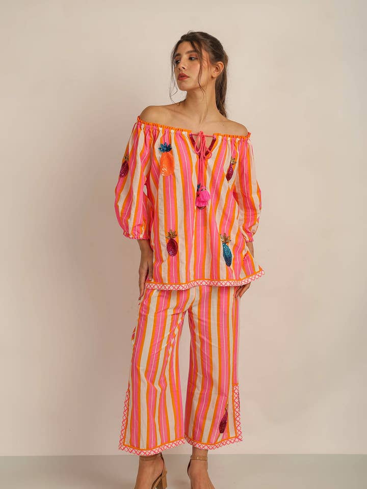 MALTA OFFSHOULDER TOP for wholesale by Anannasa Lifestyle