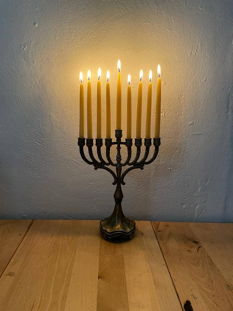 Ohr Judaica - Wholesale Tapered Candle/Candlestick - Handmade Beeswax Chanukah Candles - 44 Pack5