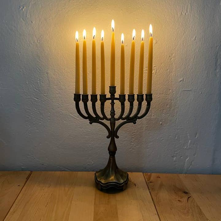 Ohr Judaica - Wholesale Tapered Candle/Candlestick - Handmade Beeswax Chanukah Candles - 44 Pack5